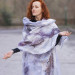 Lilac Marble Nuno Felted Shawl