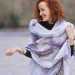 Lilac Marble Nuno Felted Shawl