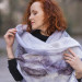 Lilac Marble Nuno Felted Shawl