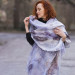 Lilac Marble Nuno Felted Shawl