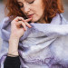 Lilac Marble Nuno Felted Shawl