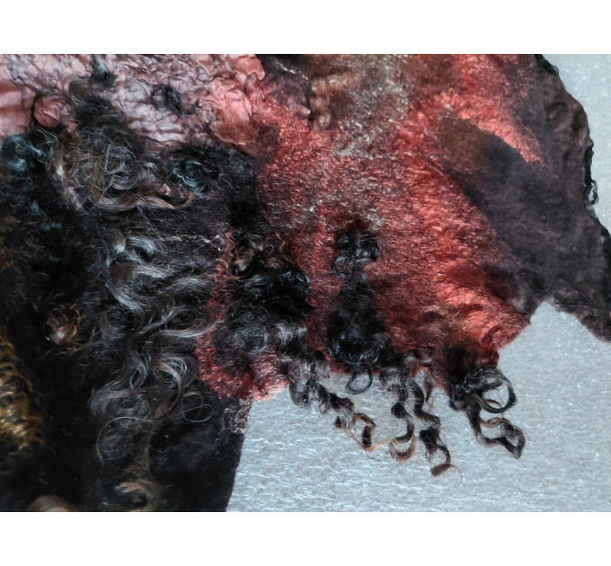 Handmade nuno felted shawl 