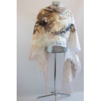 Handmade nuno felted shawl 