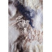 Elegant nuno felted shawl with silk – lightweight merino wool scarf in soft natural colors