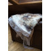 Elegant nuno felted shawl with silk – lightweight merino wool scarf in soft natural colors