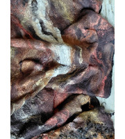 Handmade nuno felted shawl 