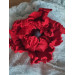Large red wool poppy brooch