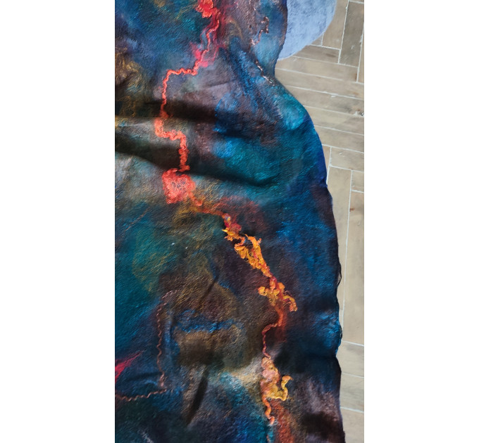 Large blue shawl