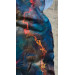 Large blue shawl