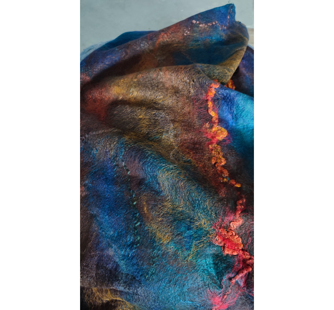 Large blue shawl