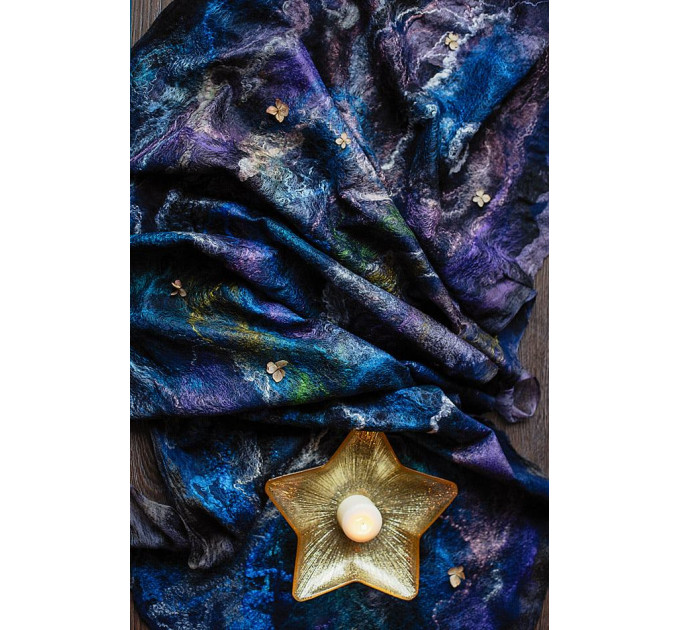 Nuno felted shawl