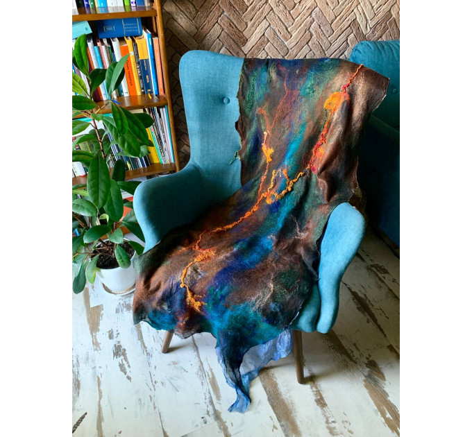 Large blue shawl
