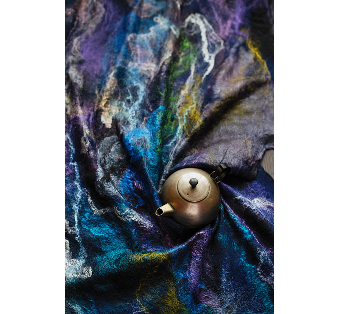 Nuno felted shawl