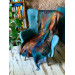 Large blue shawl