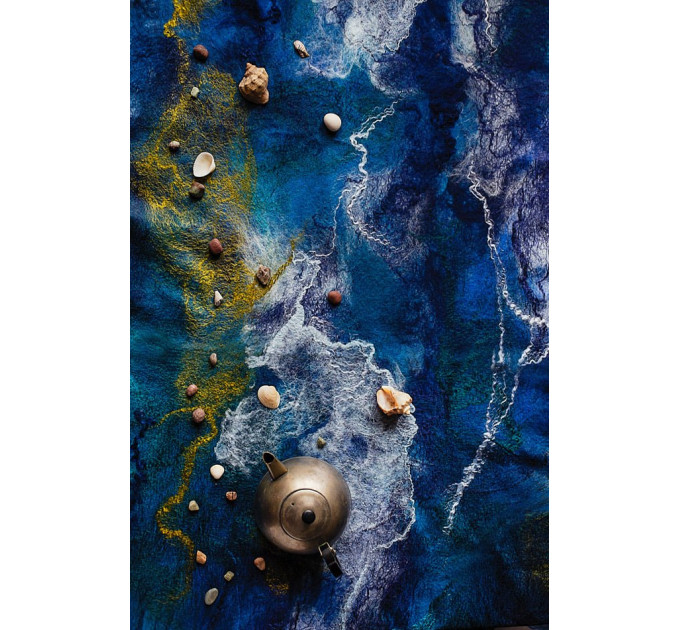 Nuno felted shawl
