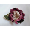 Handmade Felt Peony Brooch