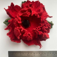 Large Poppy Brooch 