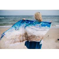 navy-style shawl
