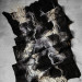 Black and Ivory Nuno Felted Shawl
