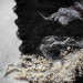 Black and White Nuno Felted Shawl