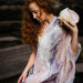 Blush Shell Nuno Felted Shawl