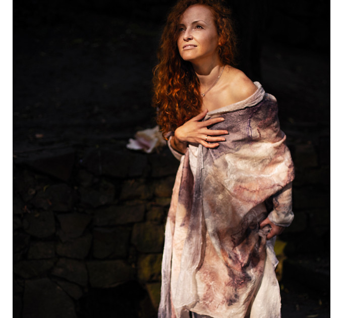 Bridal Nuno Felted Shawl