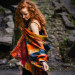 Carnival Nuno Felted Shawl