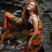 Carnival Nuno Felted Shawl