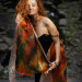 Carnival Nuno Felted Shawl