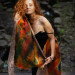 Carnival Nuno Felted Shawl