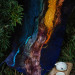 Deep Sea and Sun Nuno Felted Shawl