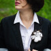 Felted Rose Brooch