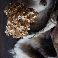 Hydrangea Felted Brooch