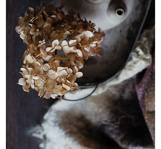 Hydrangea Felted Brooch
