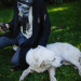Large Black and White Felted Wrap