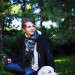 Large Black and White Felted Wrap