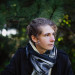 Large Black and White Felted Wrap