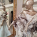 Marble Beige Nuno Felted Shawl