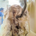 Marble Beige Nuno Felted Shawl