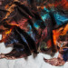 Copper & Deep Ocean Nuno Felted Shawl
