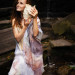Soft Blush Nuno Felted Shawl