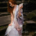 Soft Blush Nuno Felted Shawl