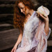 Soft Blush Nuno Felted Shawl