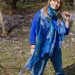 Turquoise Nuno Felted Shawl