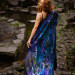 Twilight Blue Nuno Felted Shawl