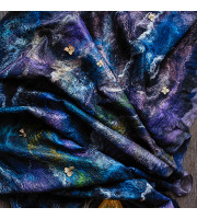 Violet Butterfly Nuno Felted Shawl