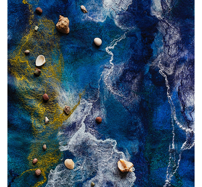 Violet Butterfly Nuno Felted Shawl
