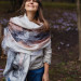 Winter Frost Nuno Felted Shawl