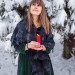 Winter Night Nuno Felted Shawl